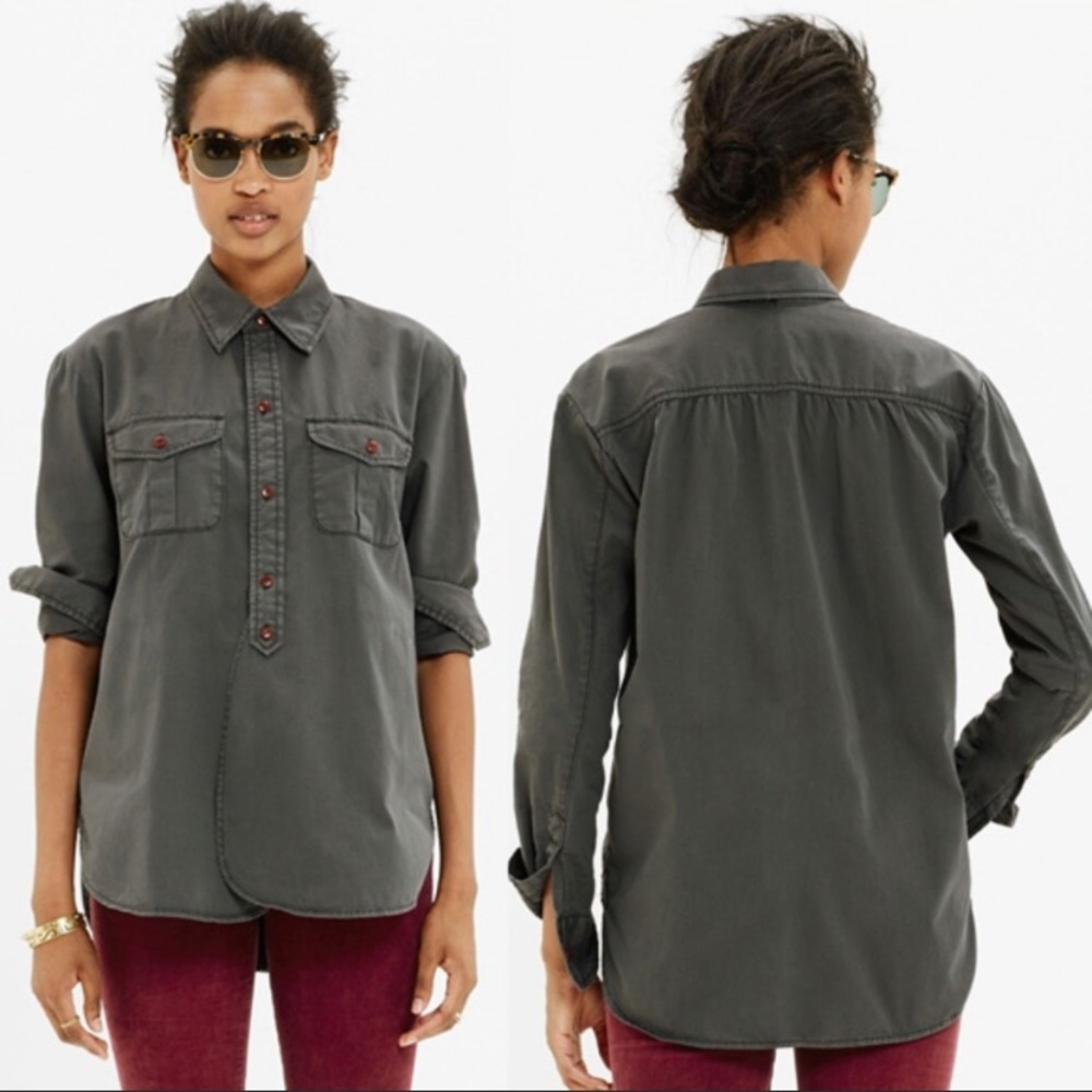 Madewell Cargo Button Down Workshirt